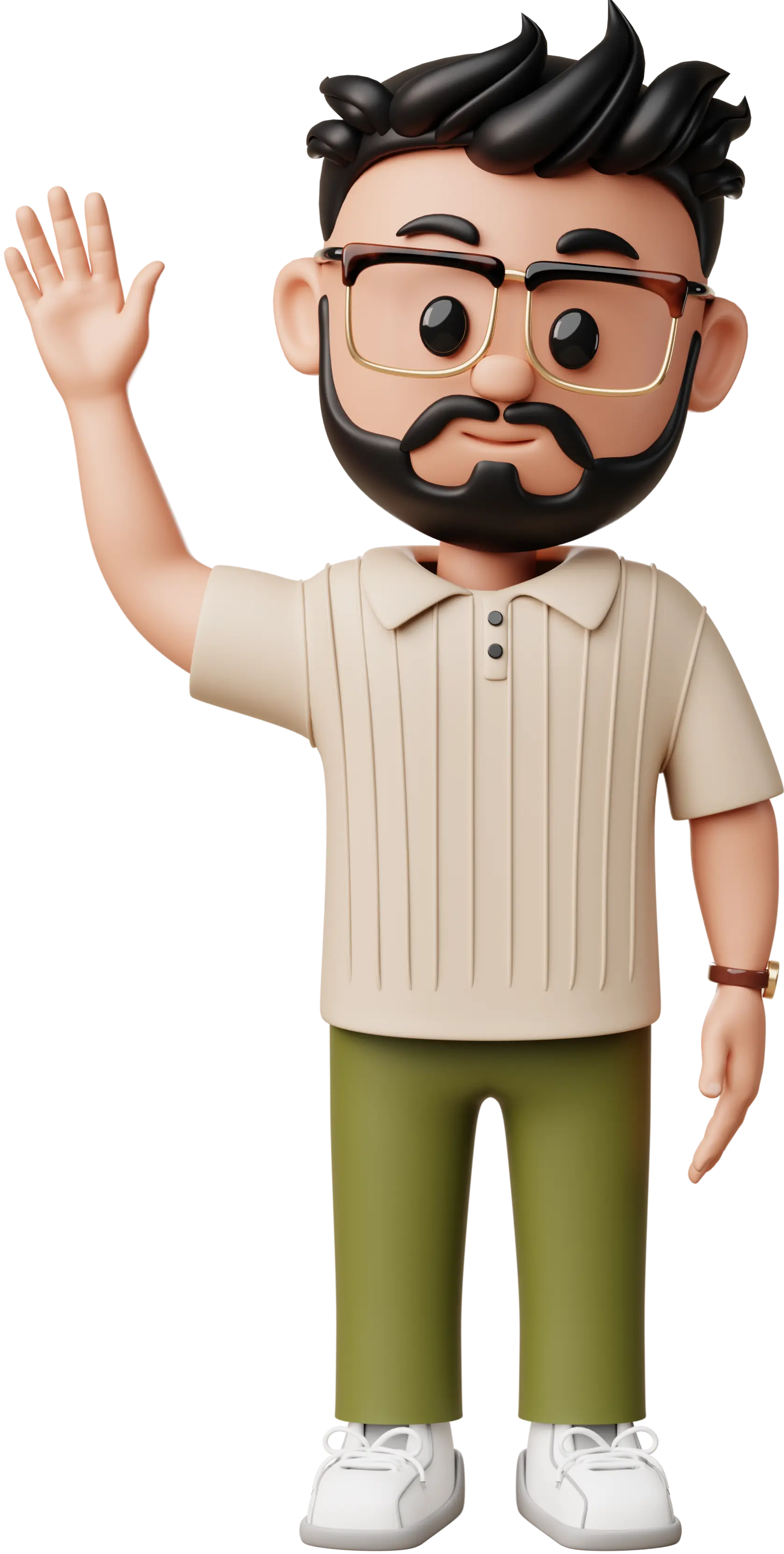 Ameer 3d avatar waving hello